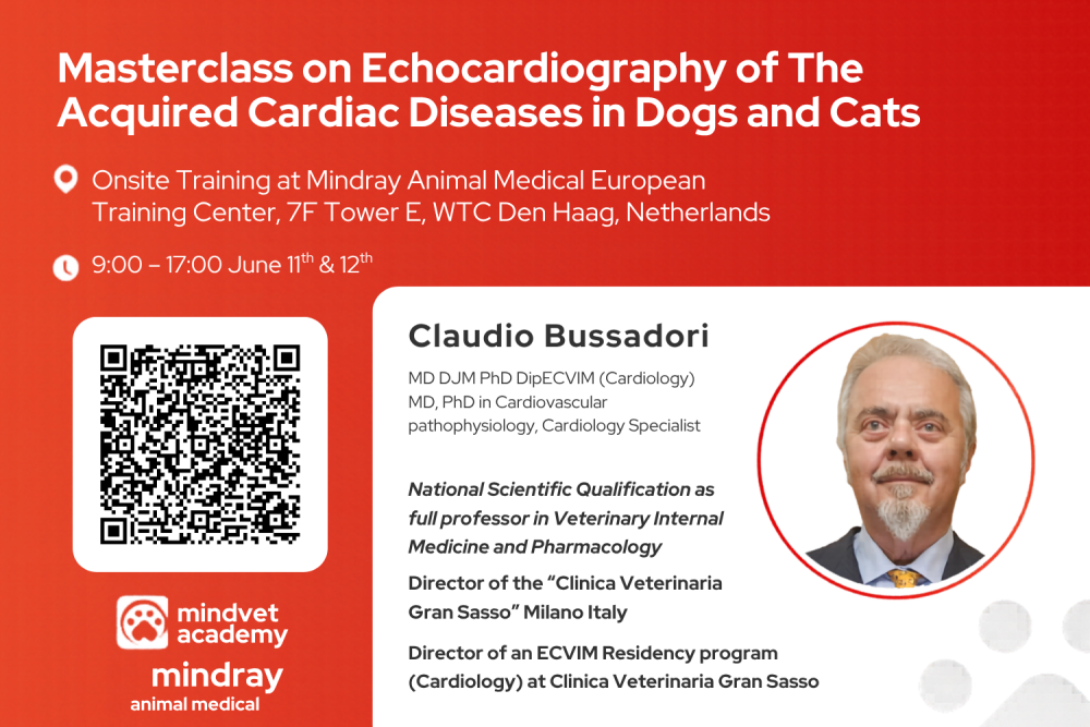 Masterclass on Echocardiography of Acquired Cardiac Diseases in Dogs & Cats